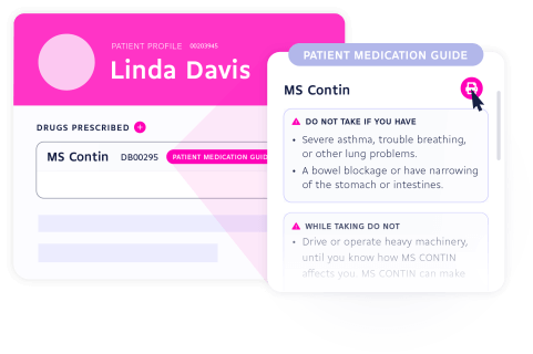 drug label module to help patients understand safe medication usage